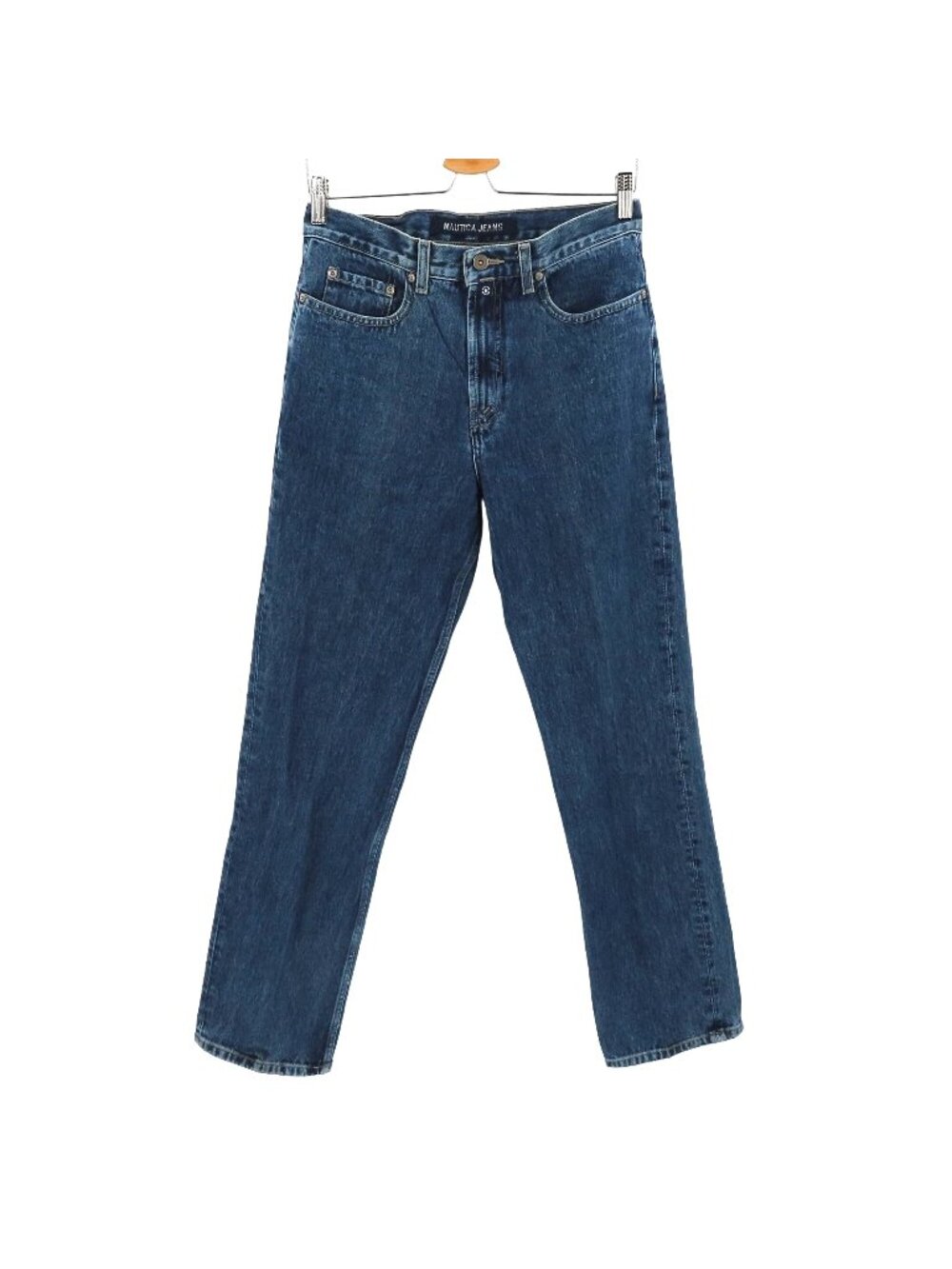 Nautica Jeans Women 6 Classic Blue Dark Vintage Wash Denim Pants All Cotton